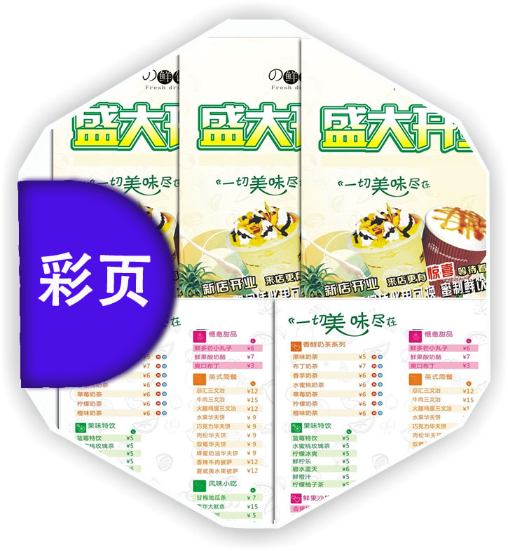 河南印宣传页，铜版纸彩印印刷，郑州印刷厂