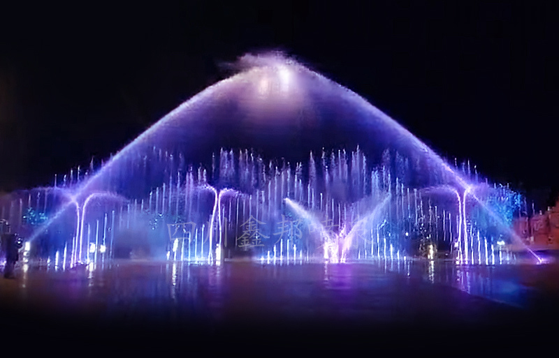 旱式音乐喷泉，开启文旅夜游欢乐模式