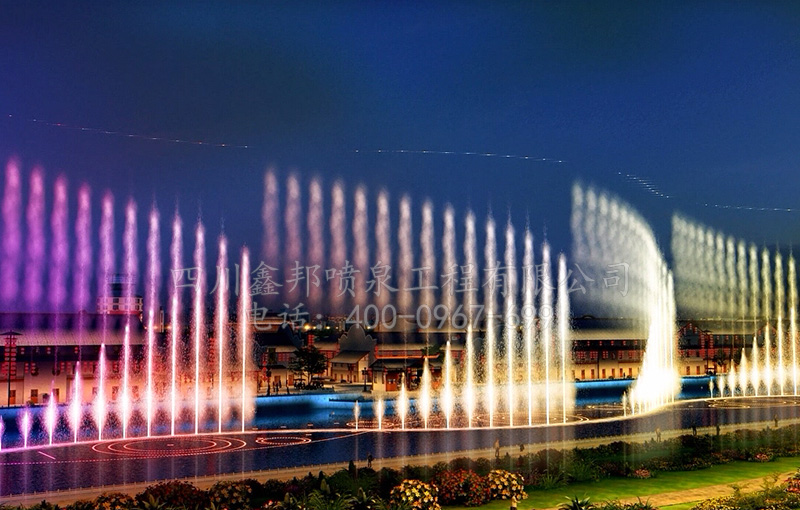 四川湖中音樂噴泉設計