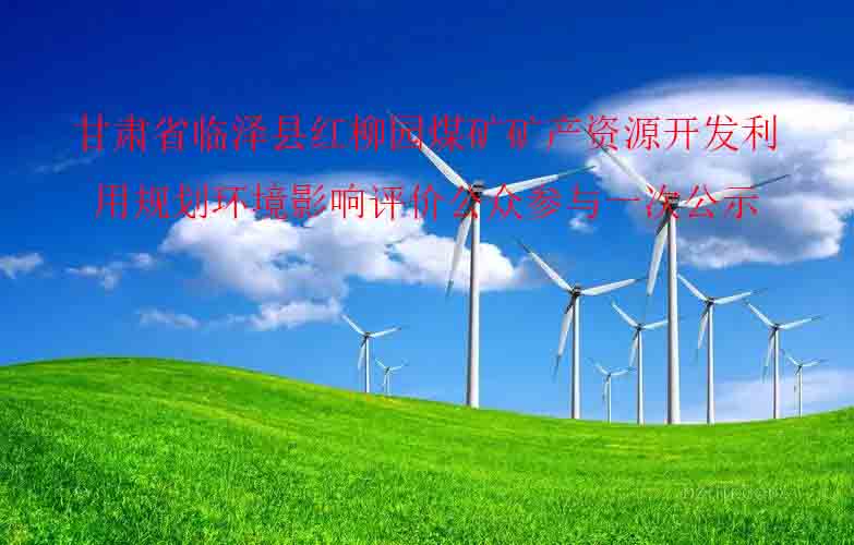 甘肃省临泽县红柳园煤矿矿产资源开发利用规划环境影响评价公众参与一次公示