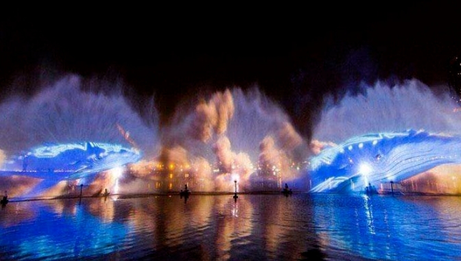 内江市德源喷泉厂大型音乐喷泉的设计与安装