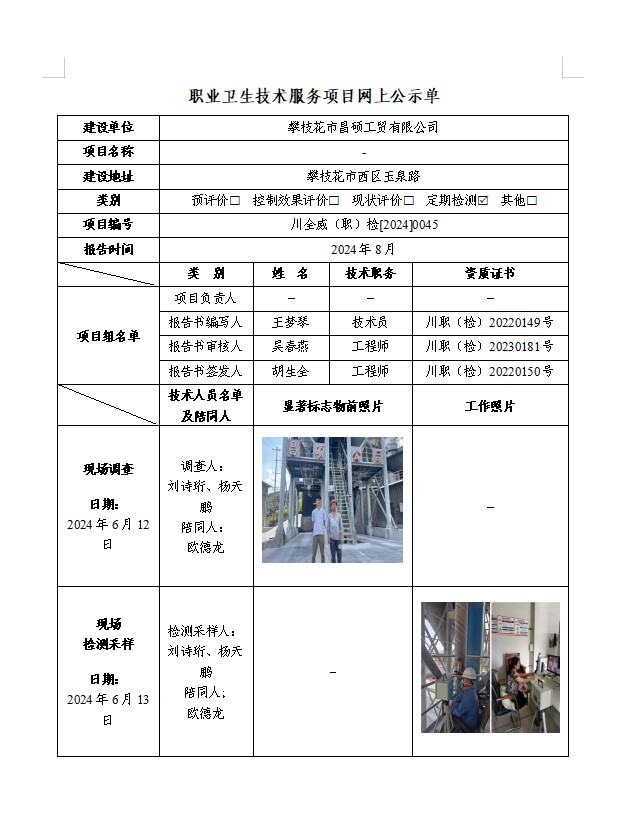 攀枝花市昌硕工贸有限公司