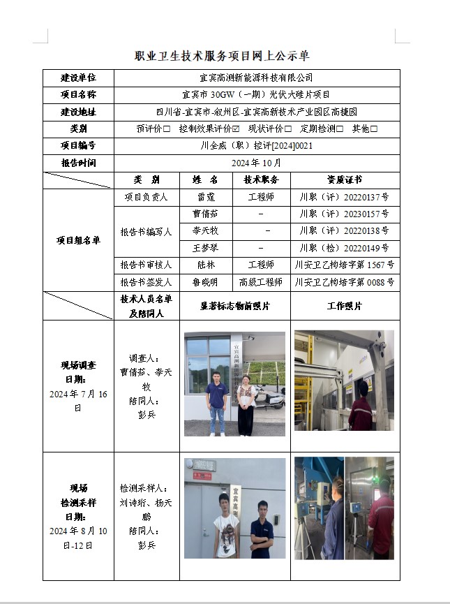 宜宾高测新能源科技有限公司