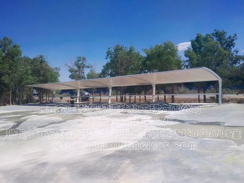 新疆喀什车棚膜结构工程