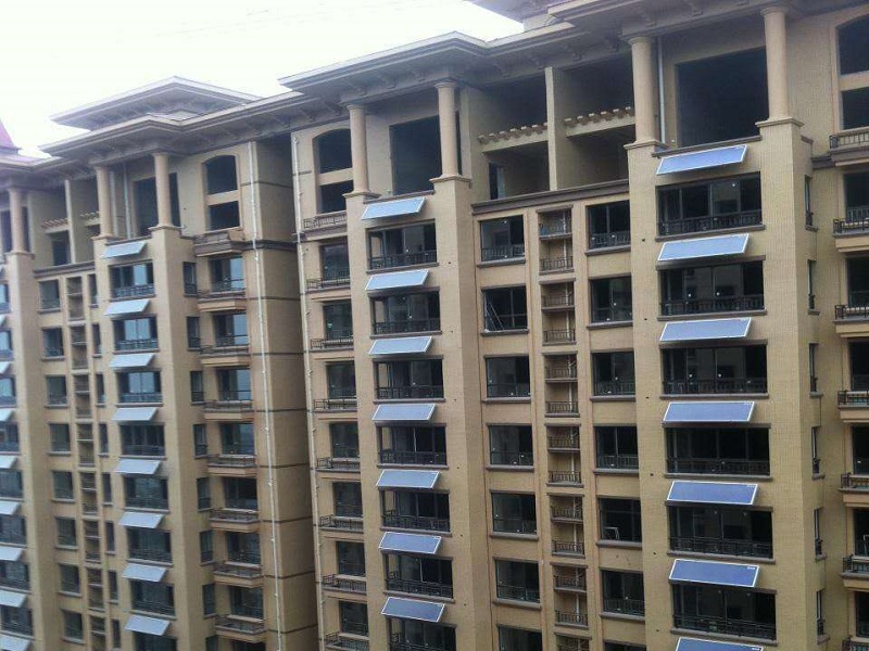 阳台壁挂太阳能热水工程