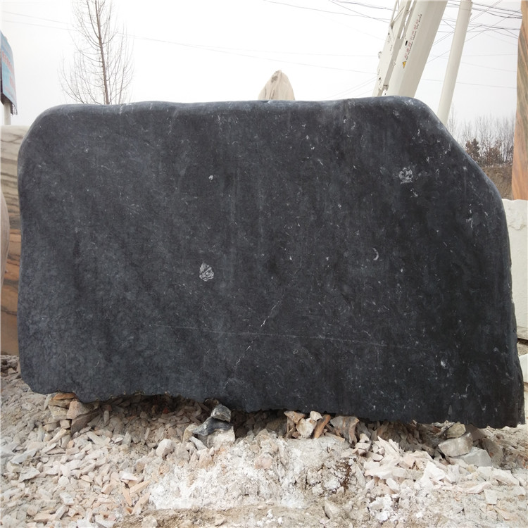 黑色大理石荒料价格 可用于墓葬、墓碑等