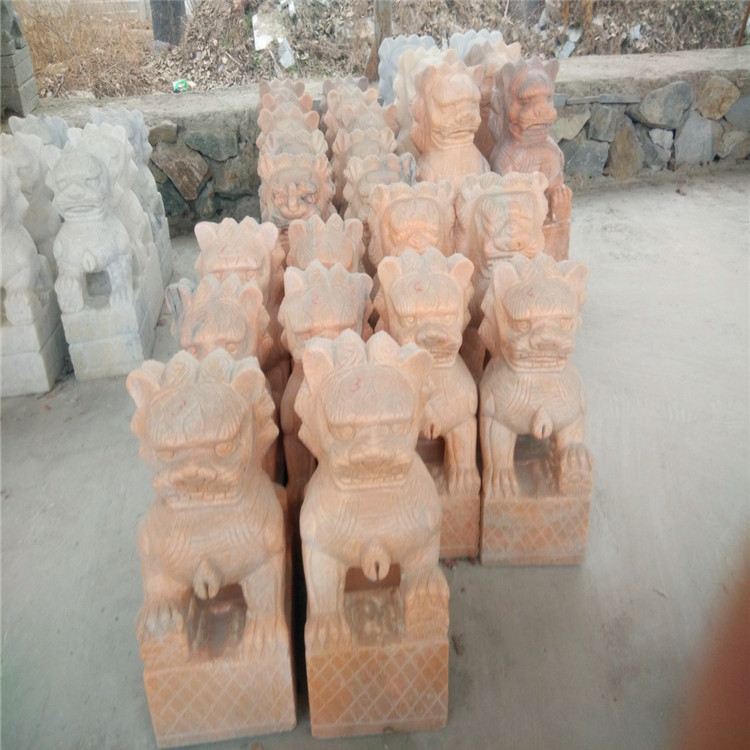 郑州石雕石狮子 工艺品石狮子出售