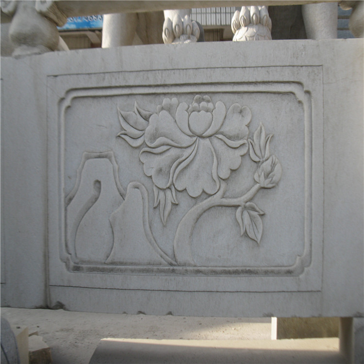 郑州白色石栏板桥供应  细腻的雕刻古趣盎然