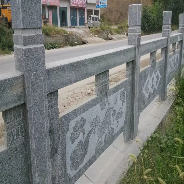 南阳出售县栏杆扶手石材  灰色防护栏