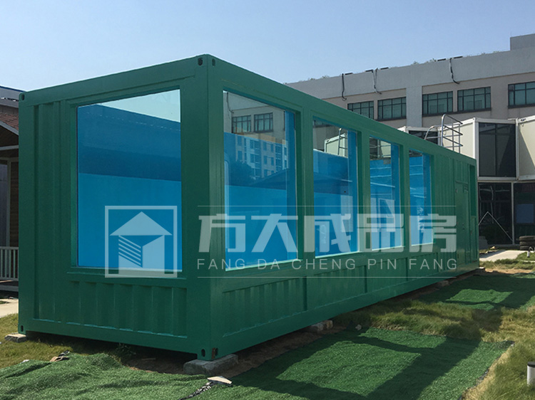 乐山蓝色玻璃集装箱泳池定制