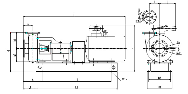 SB6×8砂泵安装尺寸