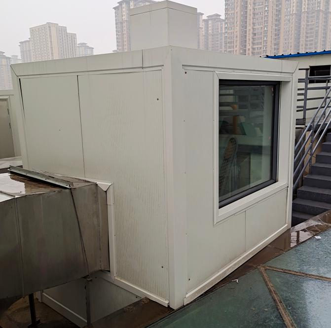 郑州商业屋顶风机、压缩机降噪施工案例
