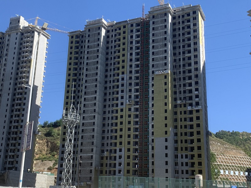 延安市宝塔区小南沟项目岩棉板应用案例