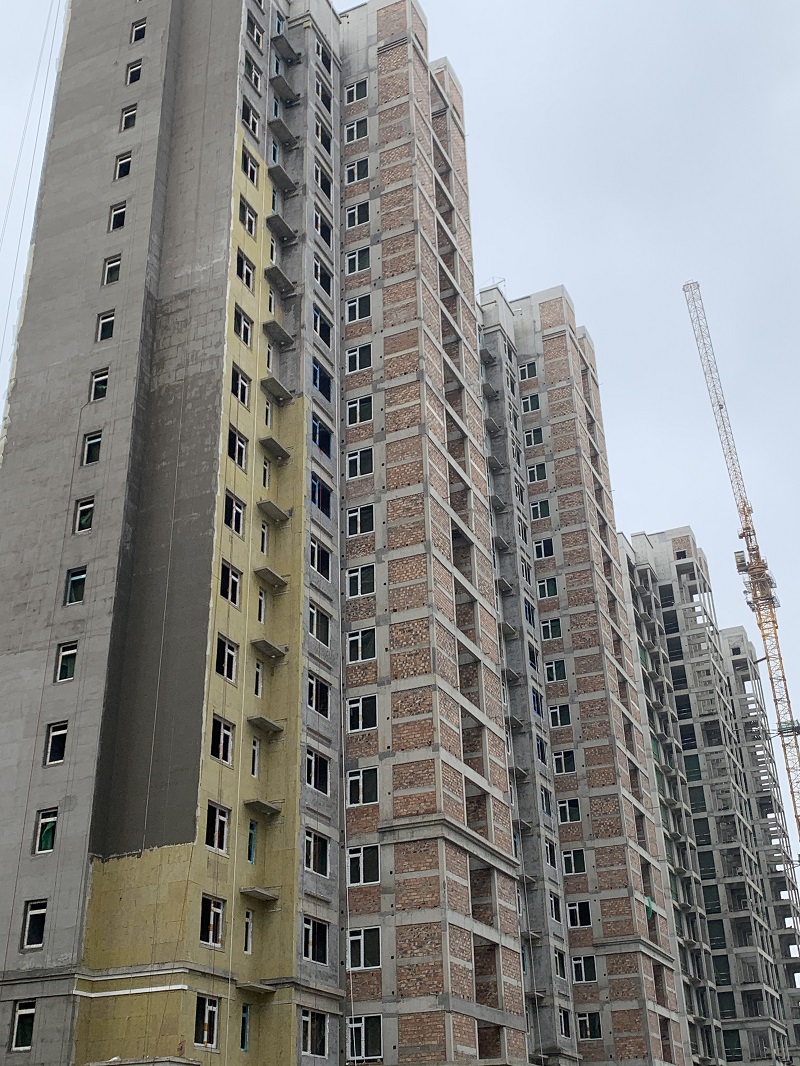 咸阳市秦都区古渡新家园一二标段岩棉板应用案例