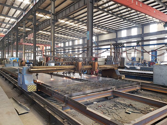 银川钢结构建筑厂区设备展示