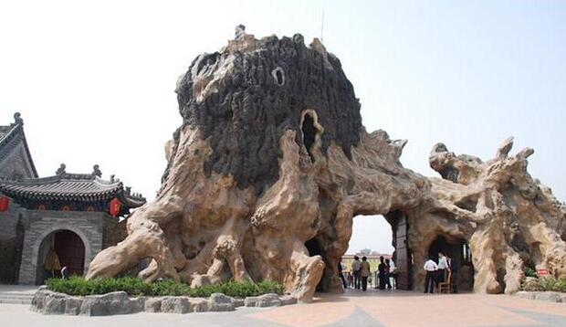 四川假山雕塑在生态餐厅中的作用
