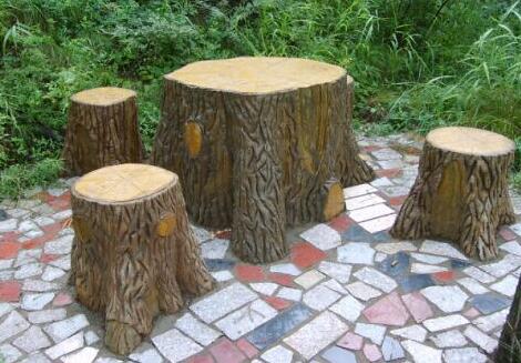 仿木凳在园林中的作用