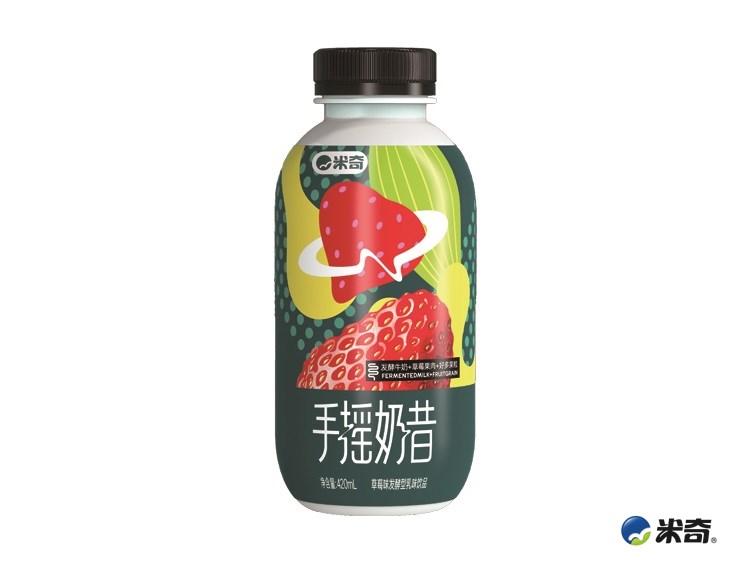 安徽手摇奶昔草莓味420ml