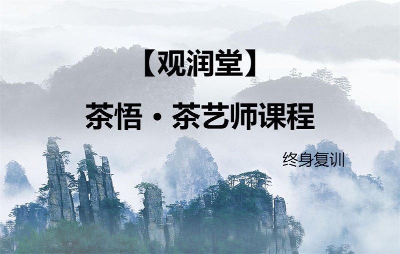 【观润堂】茶悟 · 茶艺师课程