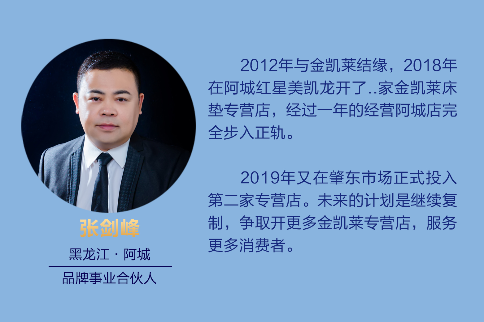 黑龍江阿城品牌事業合伙人張劍鋒