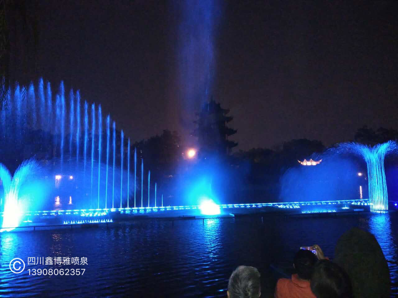 热烈祝贺我司承接的新都桂湖音乐喷泉竣工