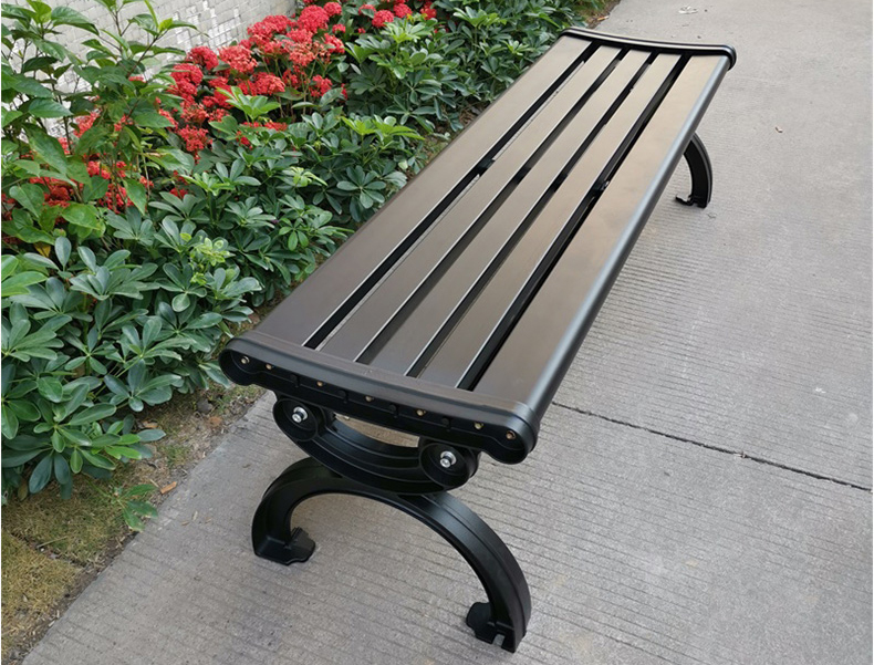 室外休閑坐椅-全鋁公園座凳