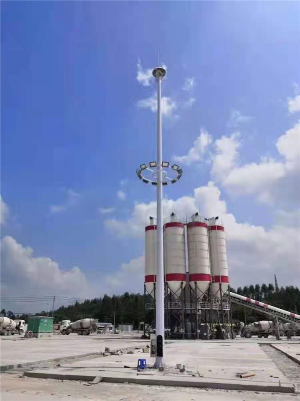 陜西榆林吳堡黃河體育館25米高桿燈