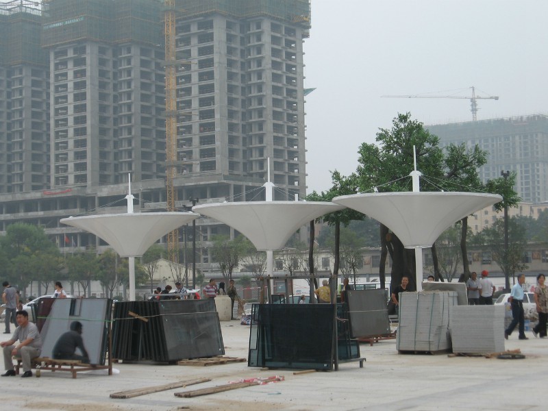 成都膜结构加工厂案例—2013年西安火车东站