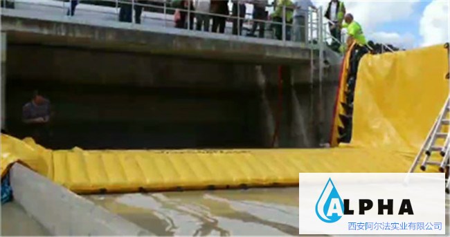 阿尔法生态折叠拦水坝带，隔水截流、围岛围堰