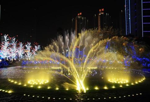 重庆旱地喷泉案例