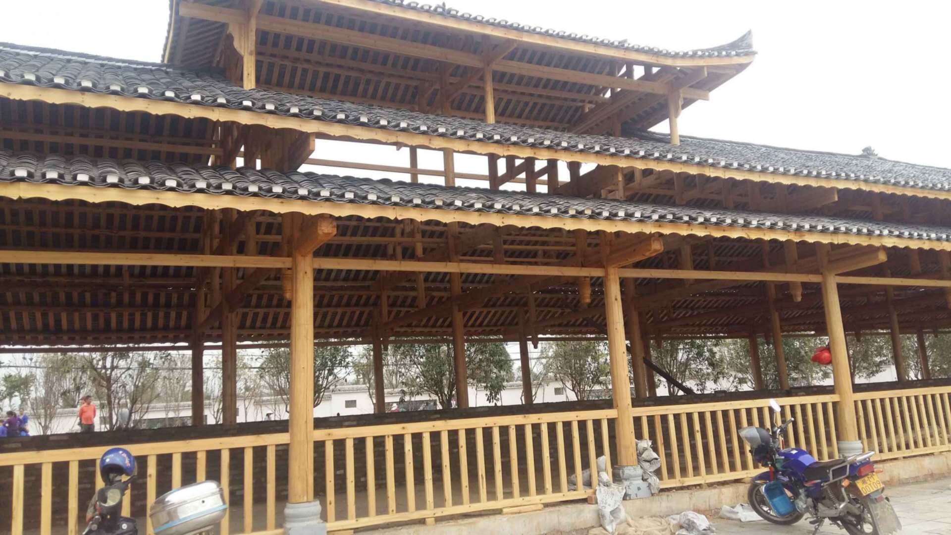 木质园林小品建造
