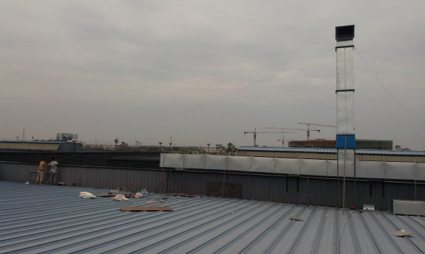 四川通风工程管道安装成功案例：杭州中亚瑞程包装科技有限公司 眉山分公司