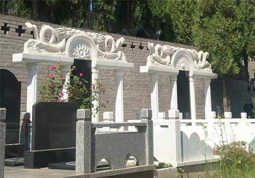 传统墓设计：护栏墓碑