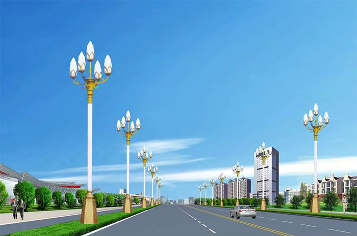 四川路灯厂家：玉兰灯和中华灯的区别在哪里？