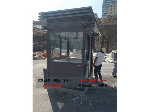 云陽縣人民醫(yī)院鋼結構氟碳噴漆崗亭安裝案例