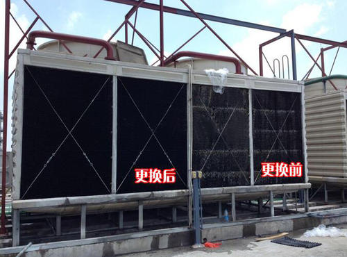 冷却塔填料堵塞解决方案,冷却塔填料维修替换