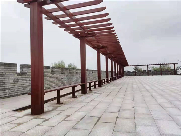 汉中防腐木花架长廊