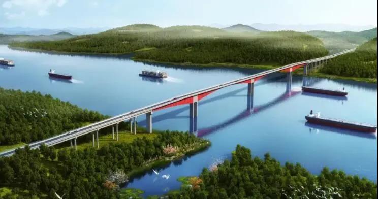 同类型**.大跨径！北投集团投资建设的飞龙大桥开工