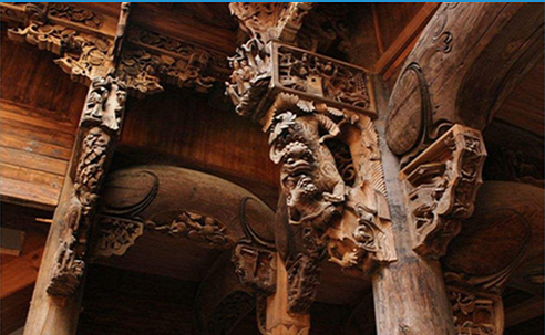 陕西古建筑木雕