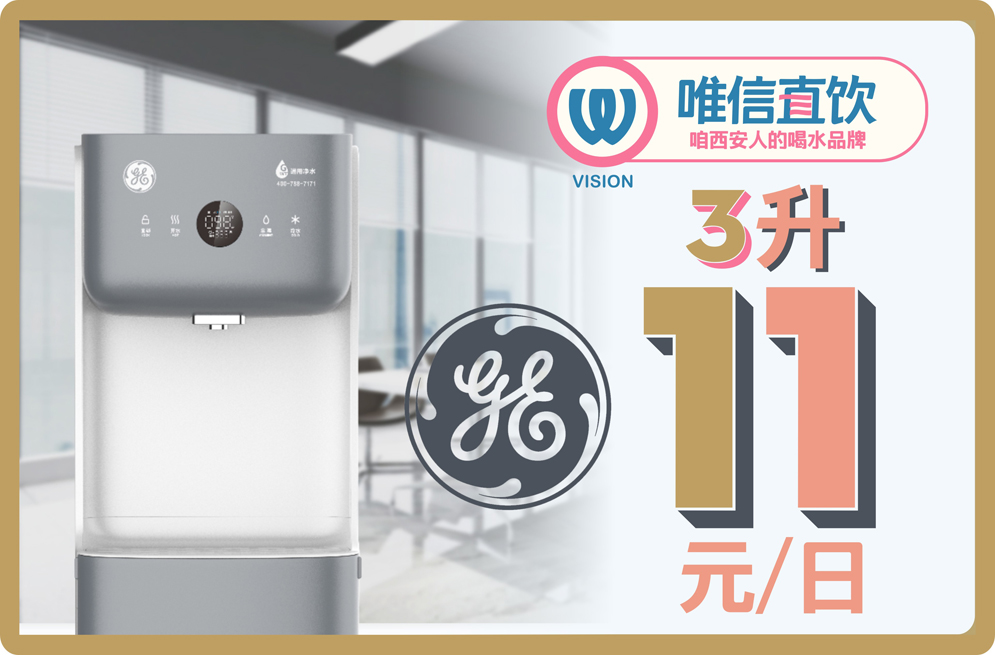 【通用GE】高端极雅3升*智能商用直饮机饮水机净化加热一体机净水器立式*RO反渗透+二温