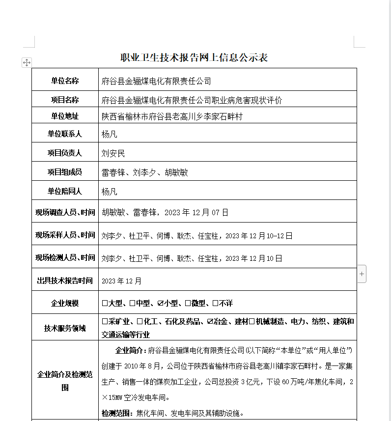 府谷縣金驪煤電化有限責(zé)任公司