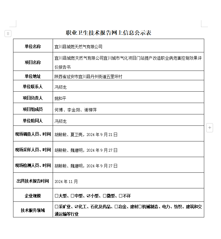 宜川縣城燃天然氣有限公司