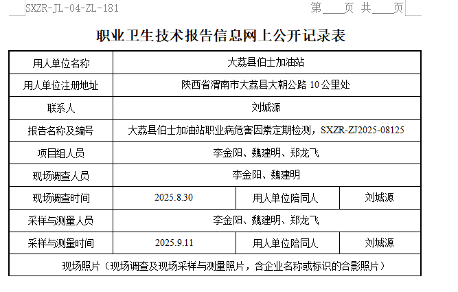 大荔縣伯士加油站