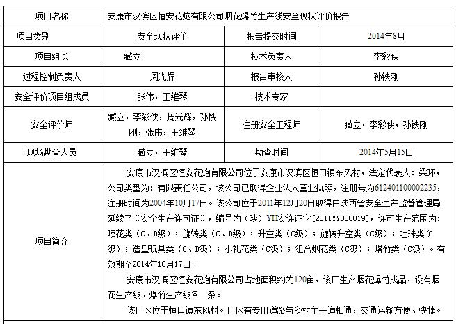 安康市漢濱區(qū)恒安花炮有限公司