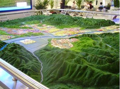 河南景区地形模型