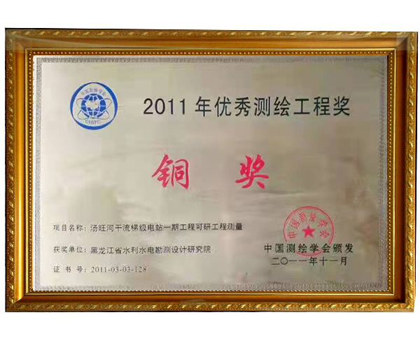 2011年測繪工程獎銅獎