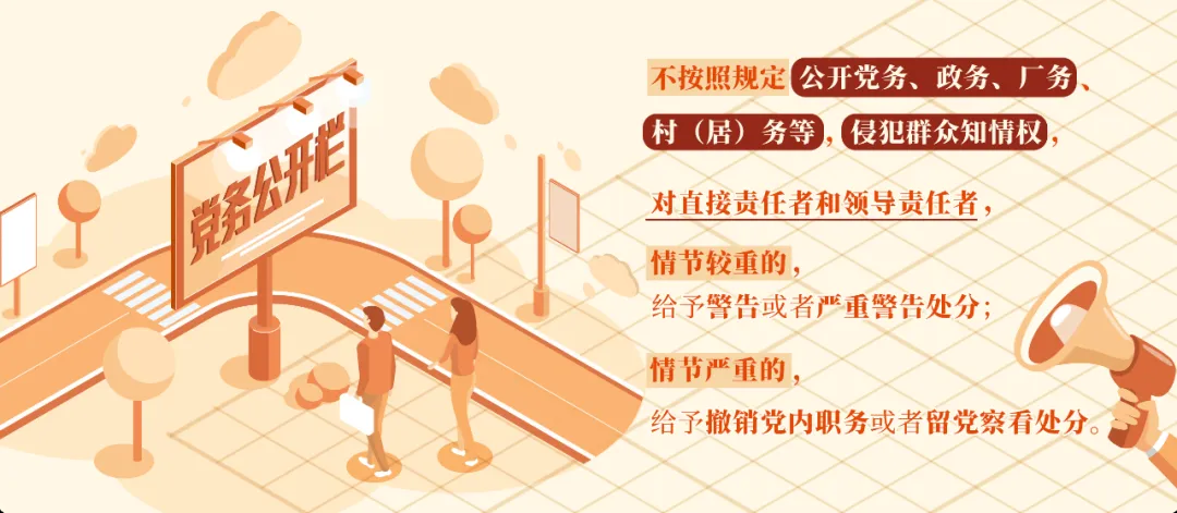 黨紀(jì)學(xué)習(xí)丨對(duì)侵犯群眾知情權(quán)行為的處分規(guī)定