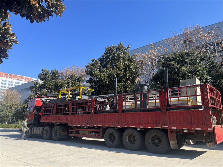 有机肥发酵罐-晴朗的天气总适合给客户发货