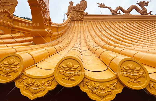 山西仿古金屬瓦仿古建筑鋁瓦寺廟鋁合金瓦