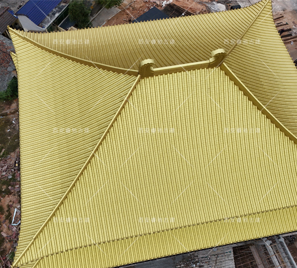 金色金属仿古瓦